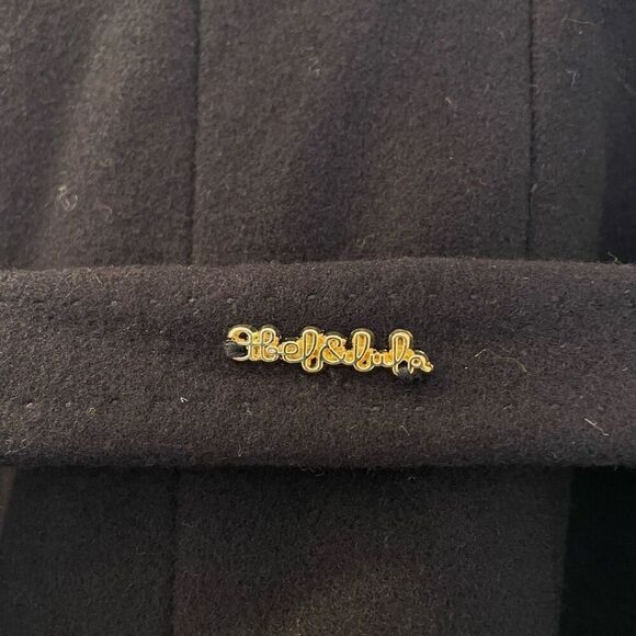 ABEL & LULA GIRLS BLUE VIRGIN WOOL BELTED COAT Size 4 - Picture 3 of 7